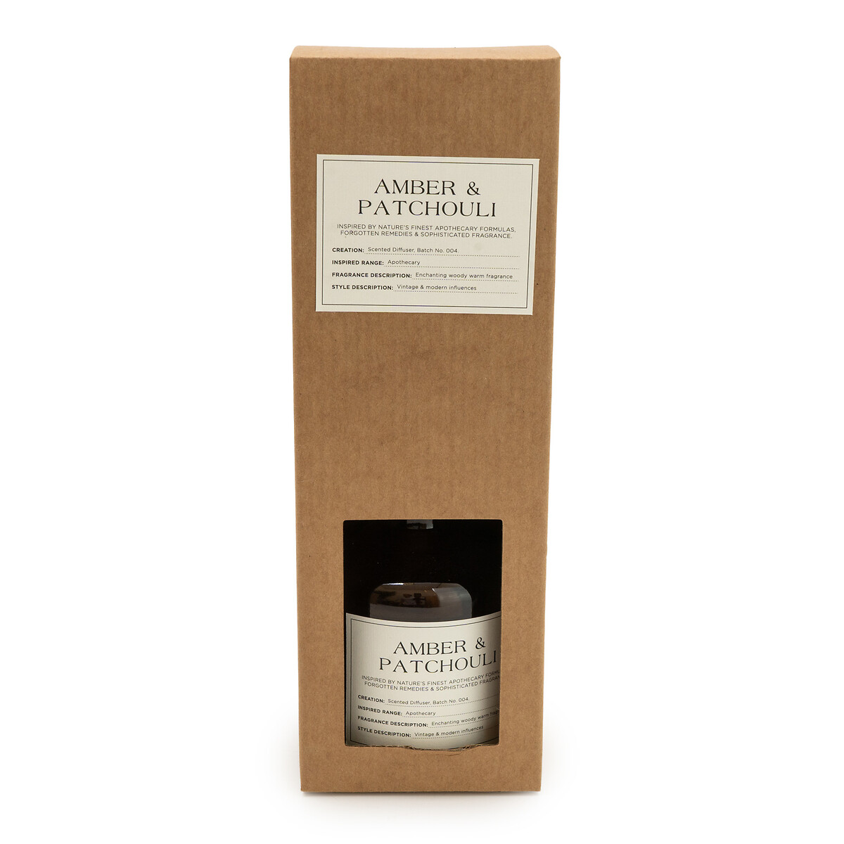 Apothecary Amber & Patchouli Diffuser, 250ml amber, SO'HOME