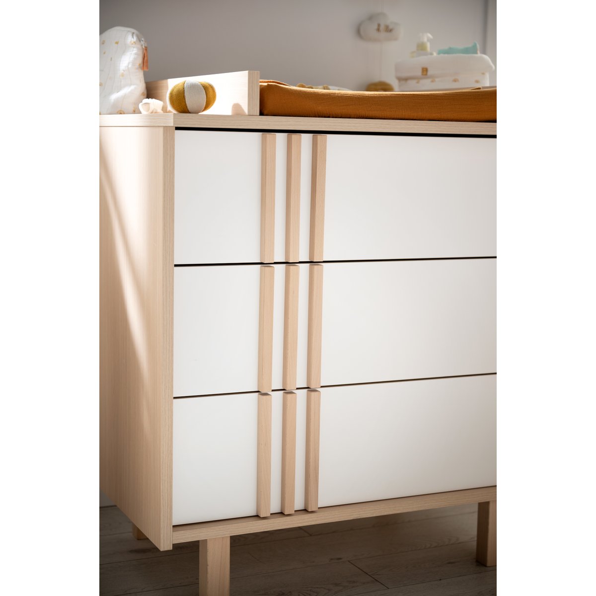 Plan à langer pour commode jusqu'à 15 kg marron, SAUTHON