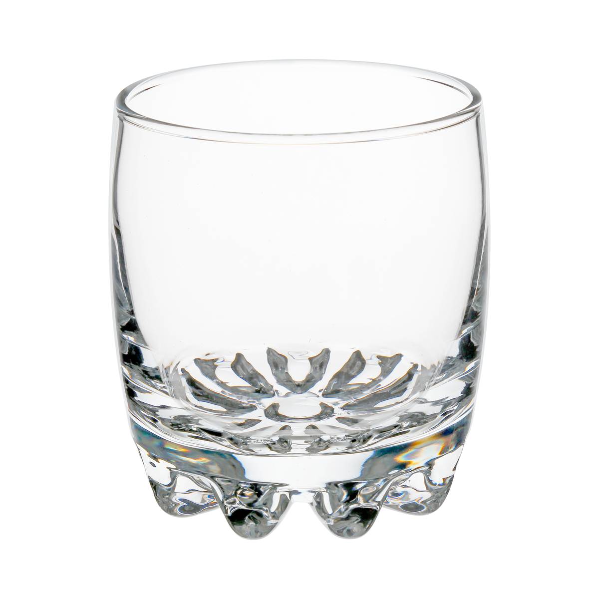 Lot de 6 verres bas en verre texturé 31 cl TIN'EAU transparent, SECRET DE GOURMET