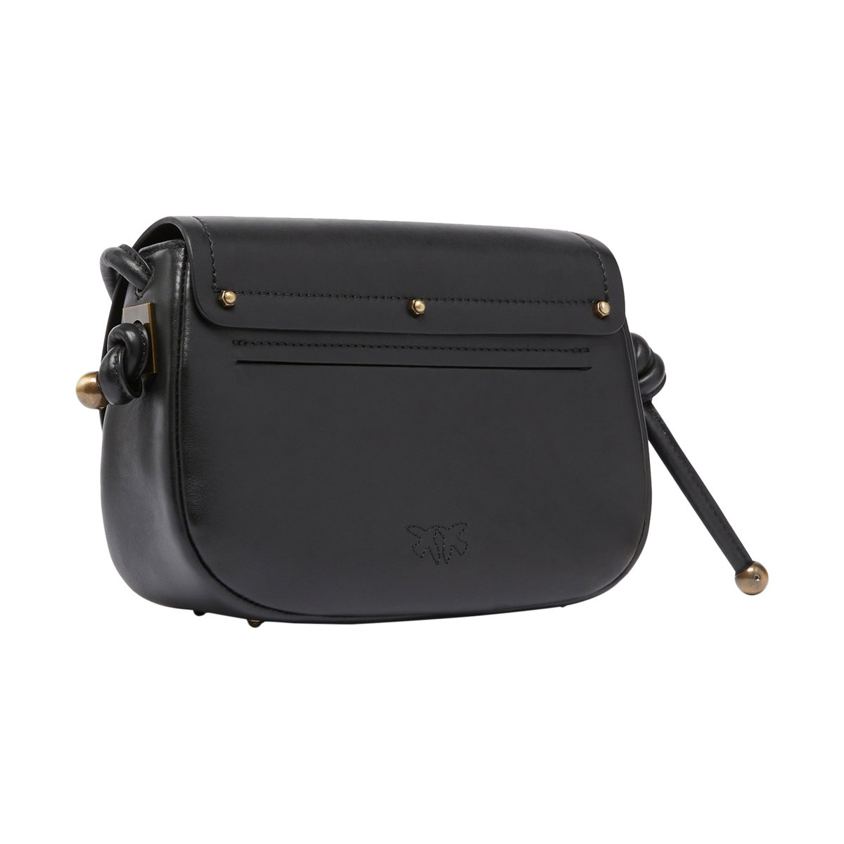 Sac à Main Saddle Mini Vitello Nappato noir, PINKO