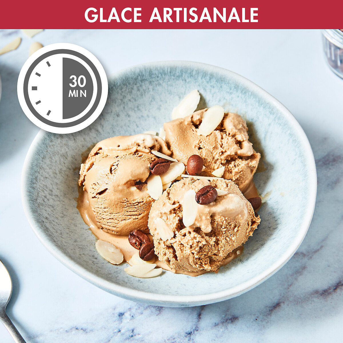 Sorbetière le Glacier 1,5 L 11669 rouge, MAGIMIX