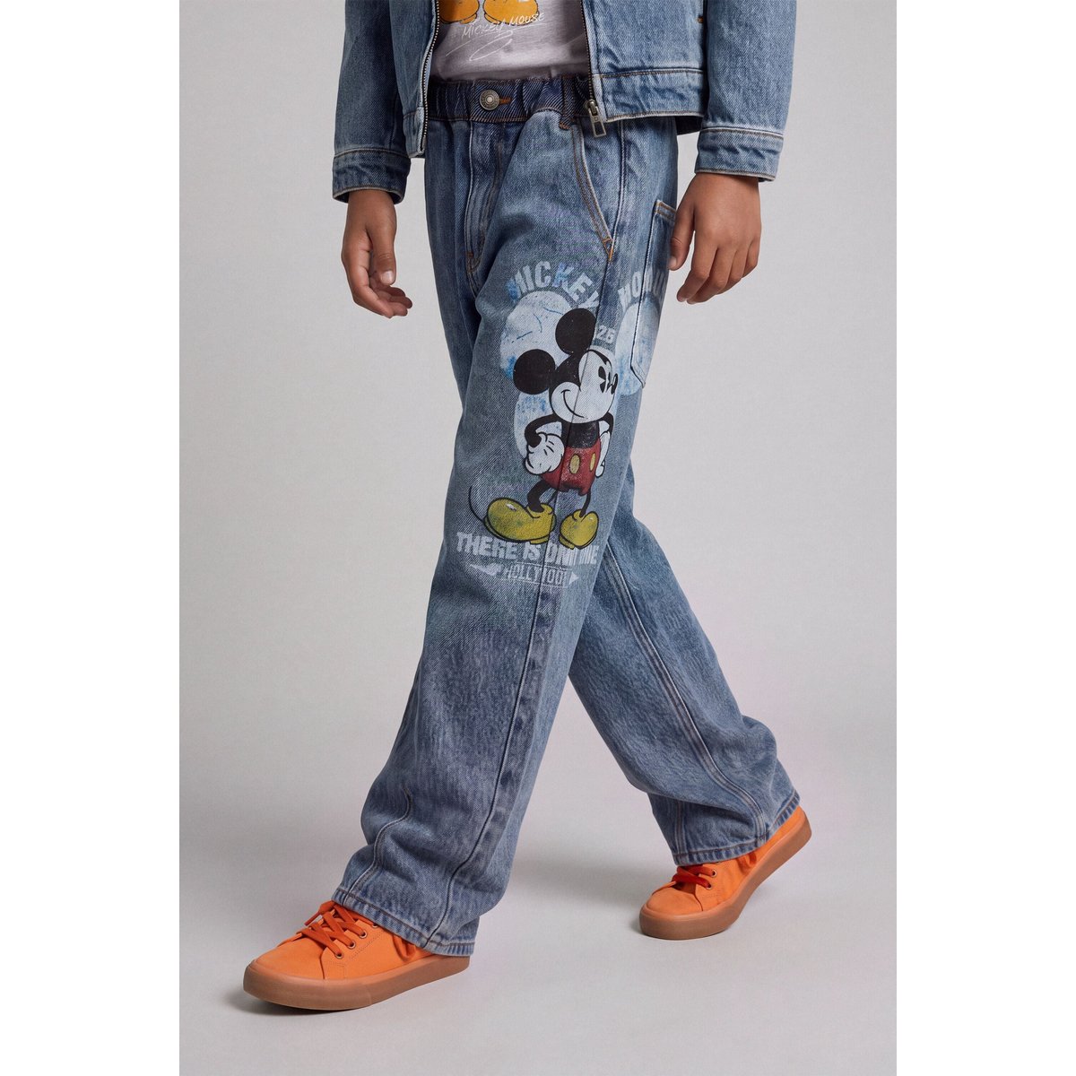 pantalon en jean Mickey™ Mouse Disney™ bleu clair, DESIGUAL