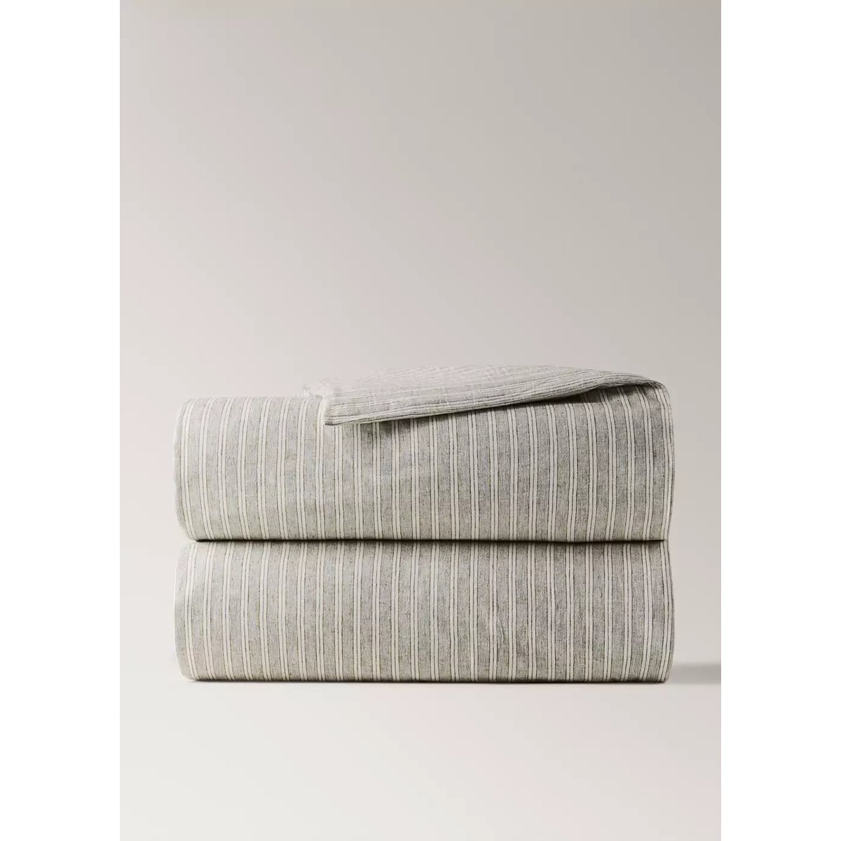 Housse de couette lin et coton Lit 150/160 cm sable, MANGO HOME