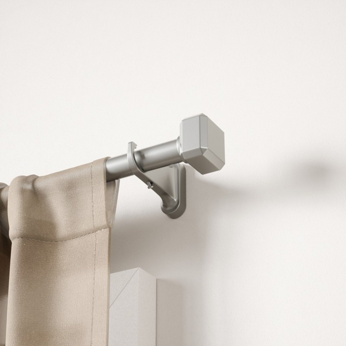 Tringle à rideaux sans perçage Geo Pinpoint argent, UMBRA