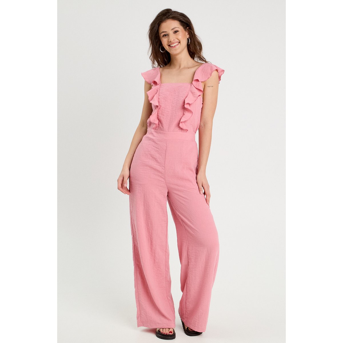 Combinaison pantalon volants vieux rose, CACHE CACHE