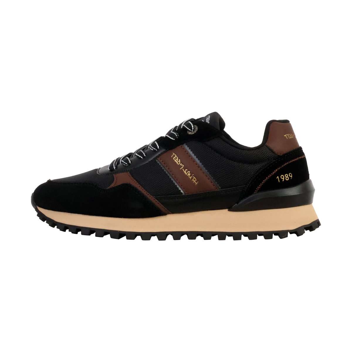 Basket Cuir Teddy Smith noir, TEDDY SMITH