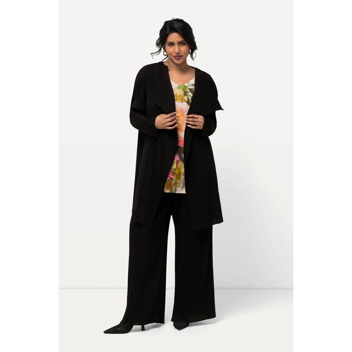 Veste plissée noir, ULLA POPKEN