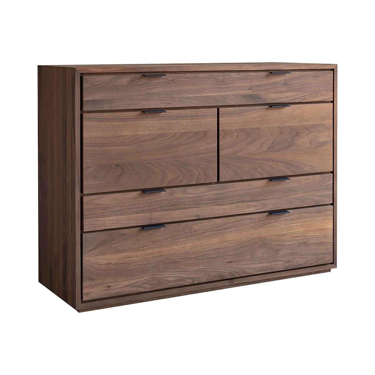 Commode en Noyer massif, SENSON marron, TIKAMOON
