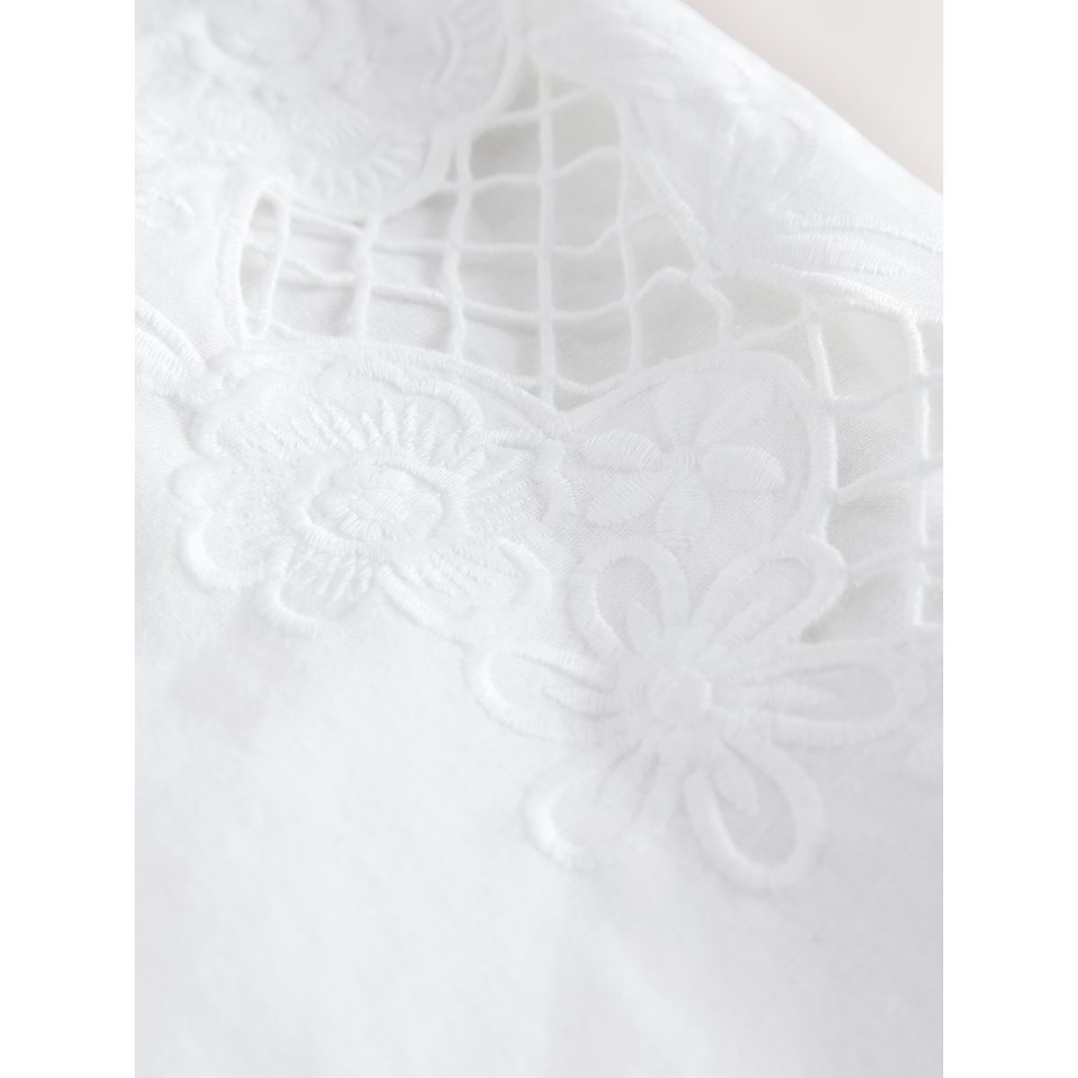 Top sans manches à broderie anglaise florale blanc, NEXT