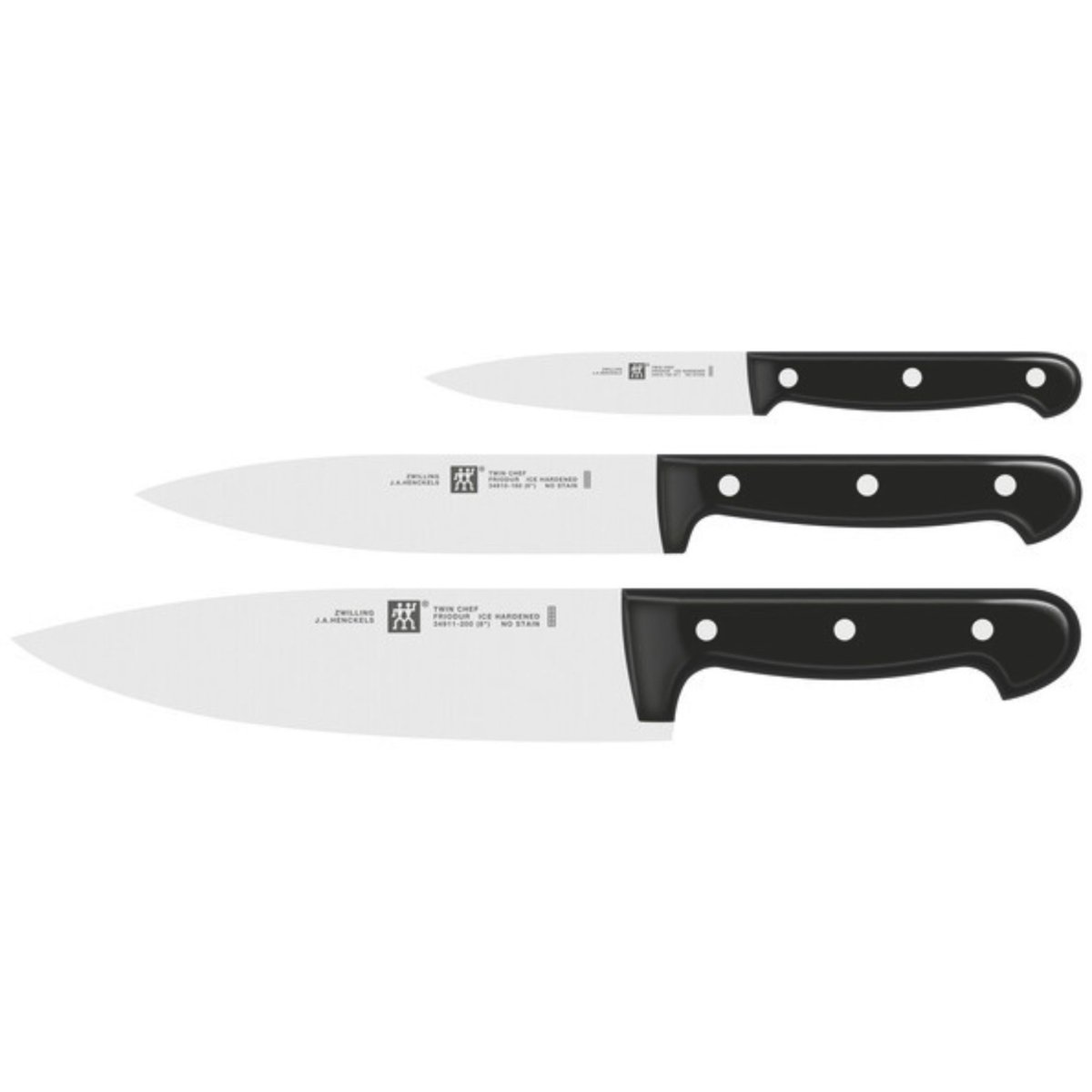 Set de couteaux 3-pcs couleur unique, ZWILLING