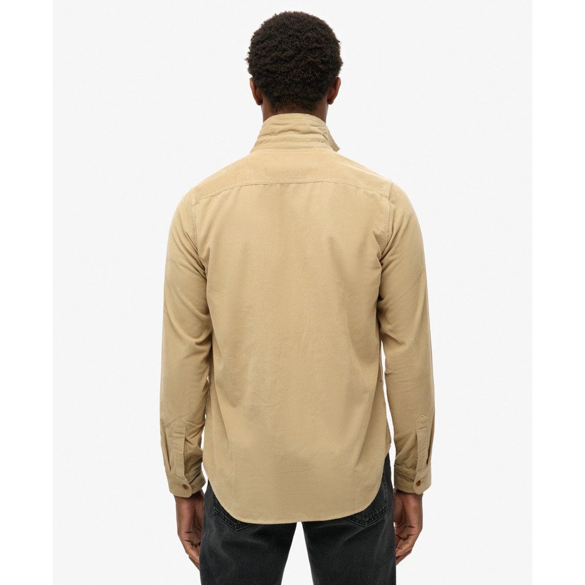 Chemise Trailsman Velours Côtelé Coupe Décontractée marron taupe délavé, SUPERDRY