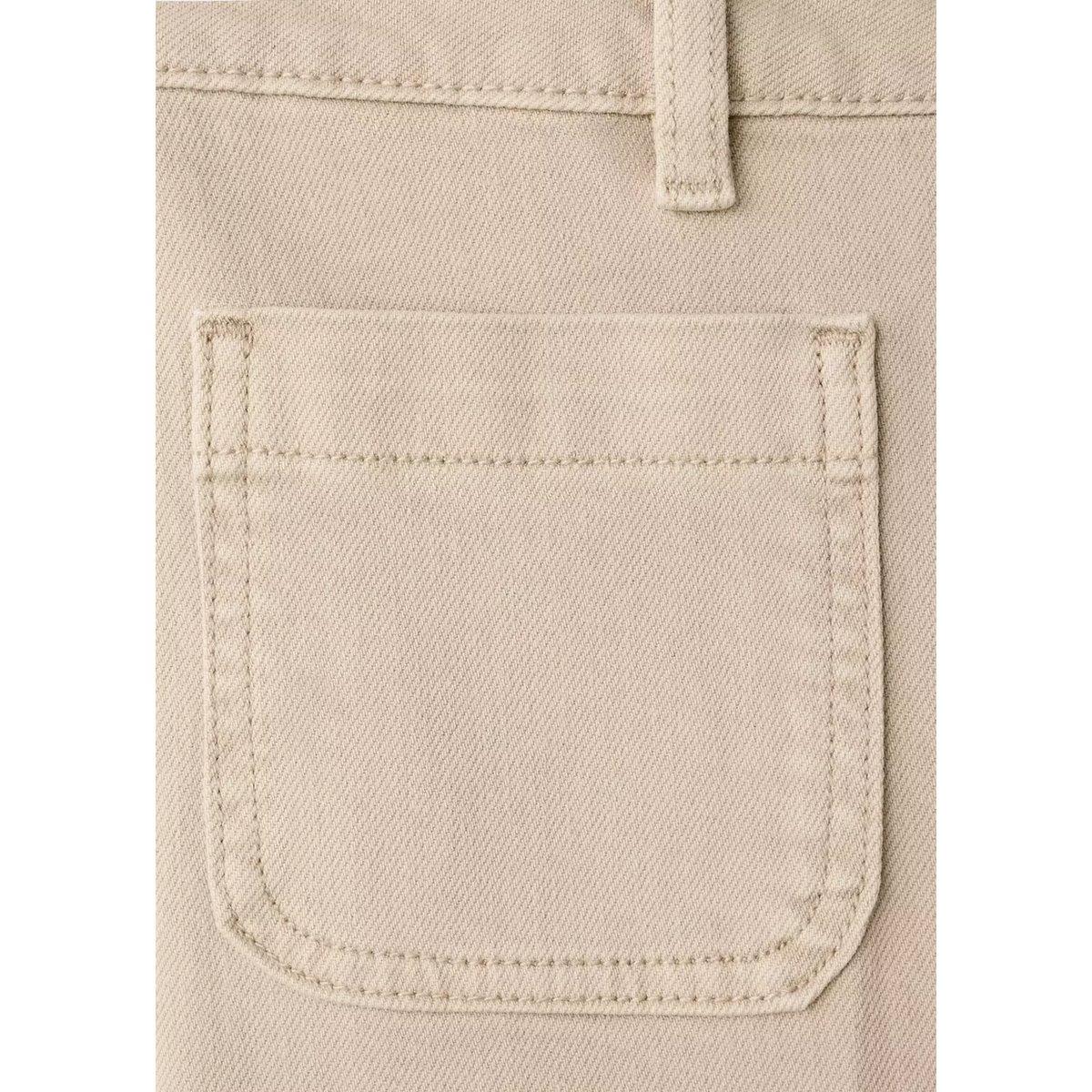 Jean wide leg poches pièce sable, MANGO