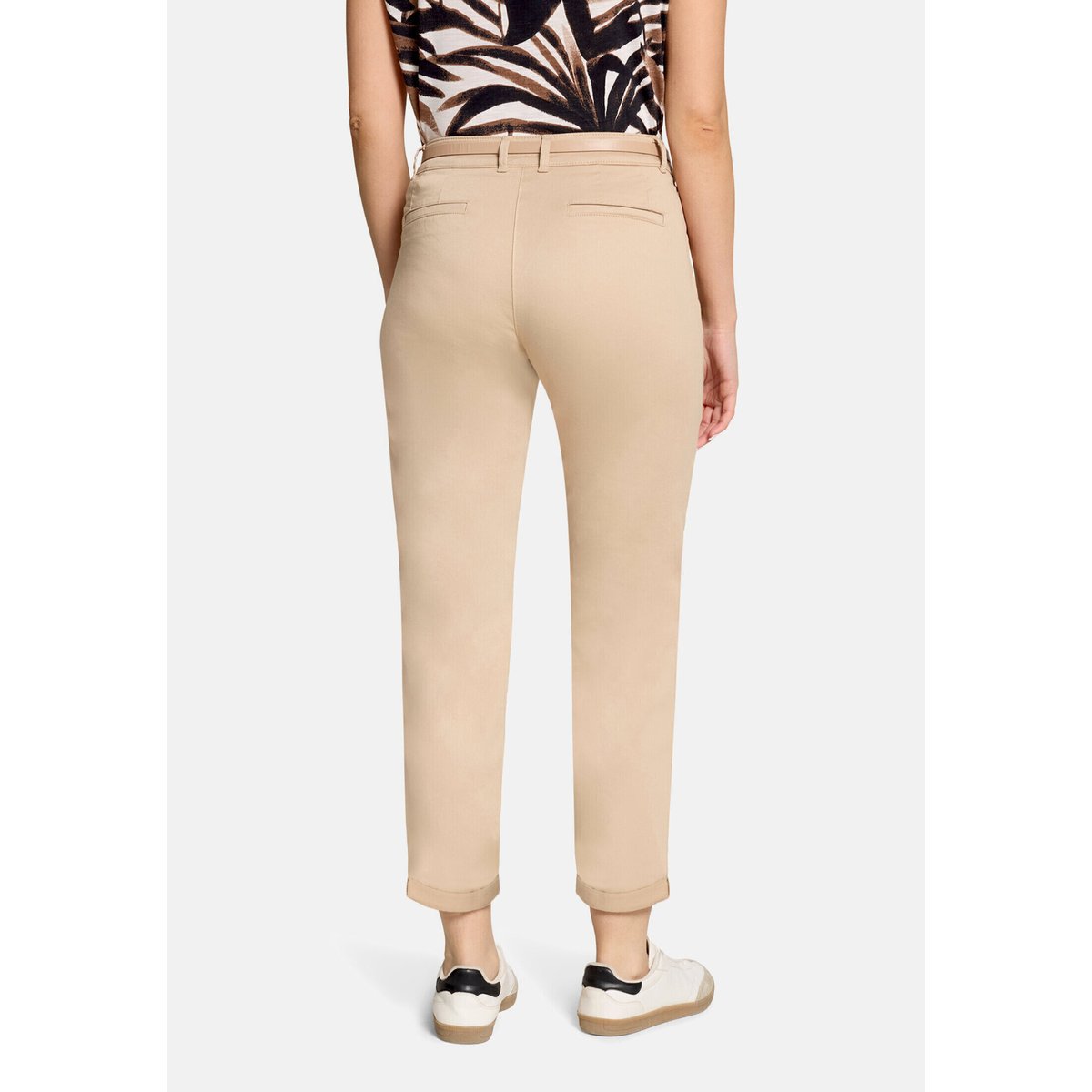 Pantalon chino unicolore beige, BETTY BARCLAY