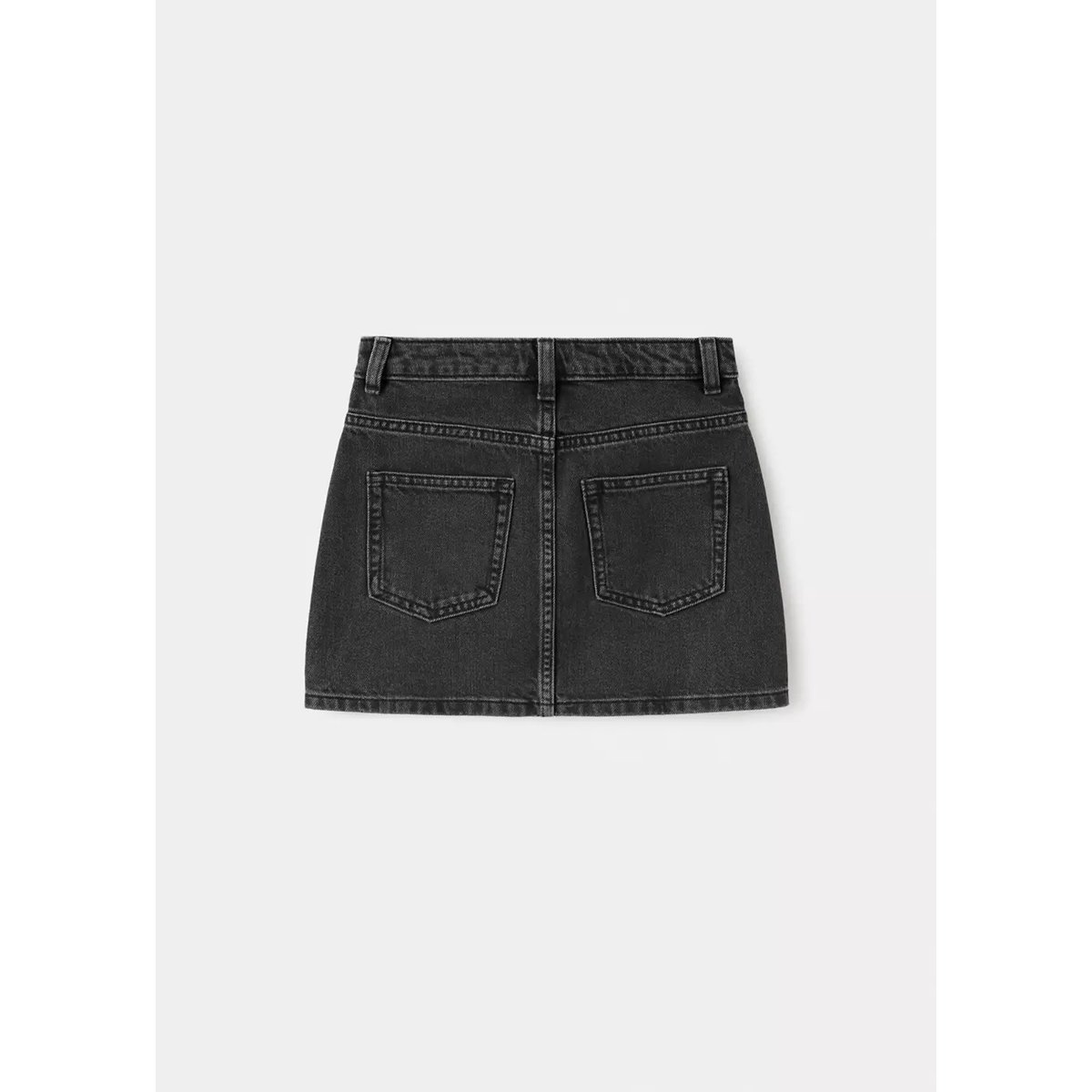 Jupe en jean ornée de strass black denim, MANGO KIDS