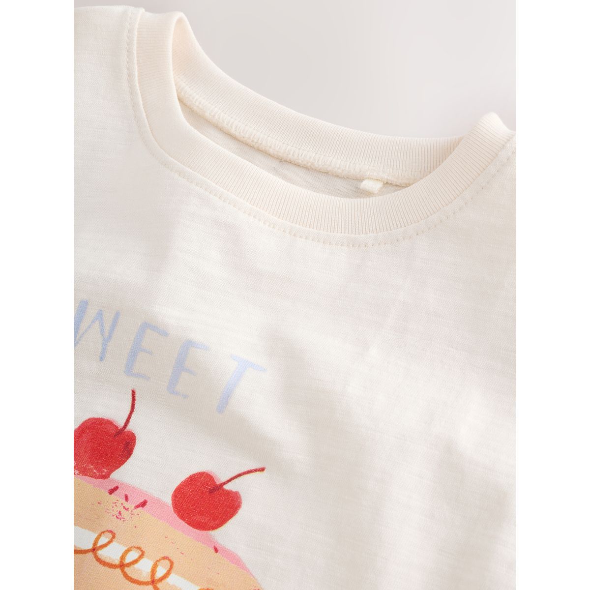 Ensemble short et t-shirt à manches courtes lapin blanc écru, NEXT
