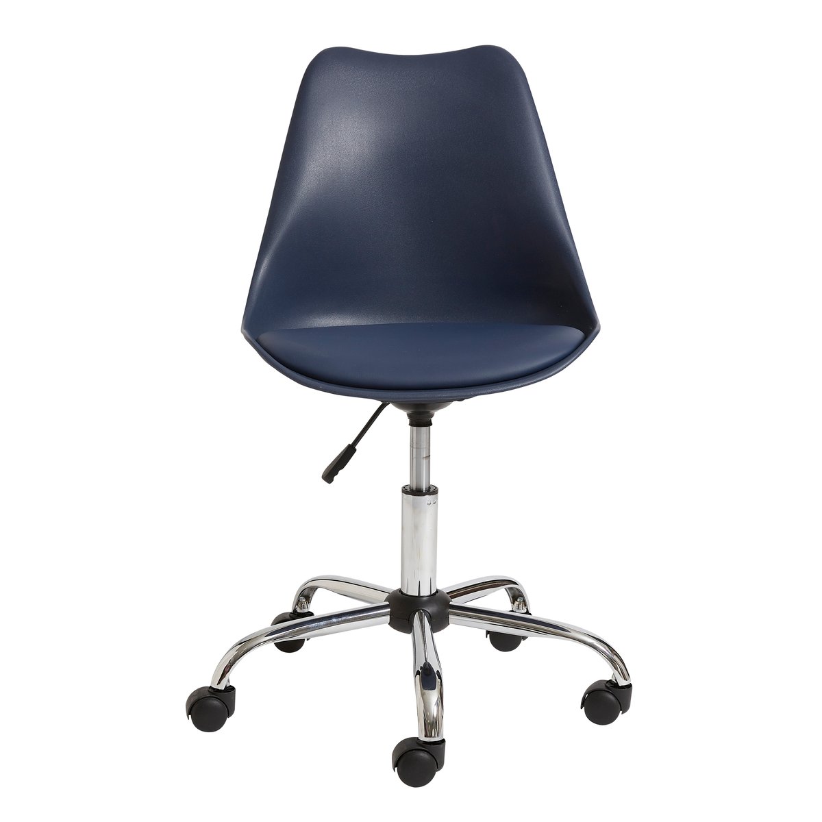 Chaise de bureau primaire à roulettes bleu marine, VERTBAUDET