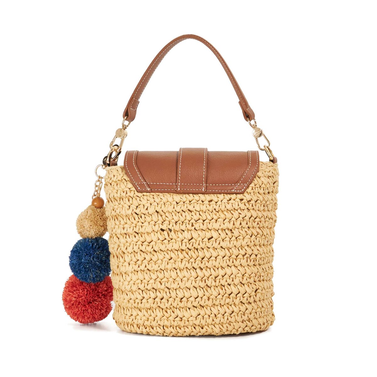 Petit sac à dos style panier en osier - DAIMIE natural-synthetic, DUNE LONDON