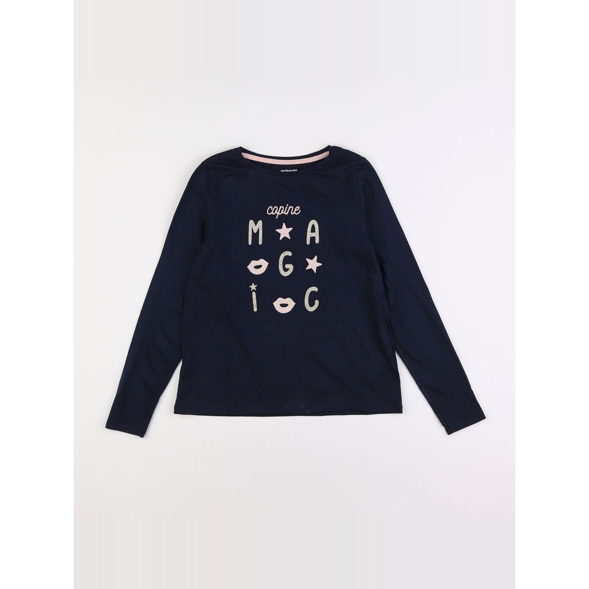 Tee-shirt - Etat satisfaisant bleu, VERTBAUDET
