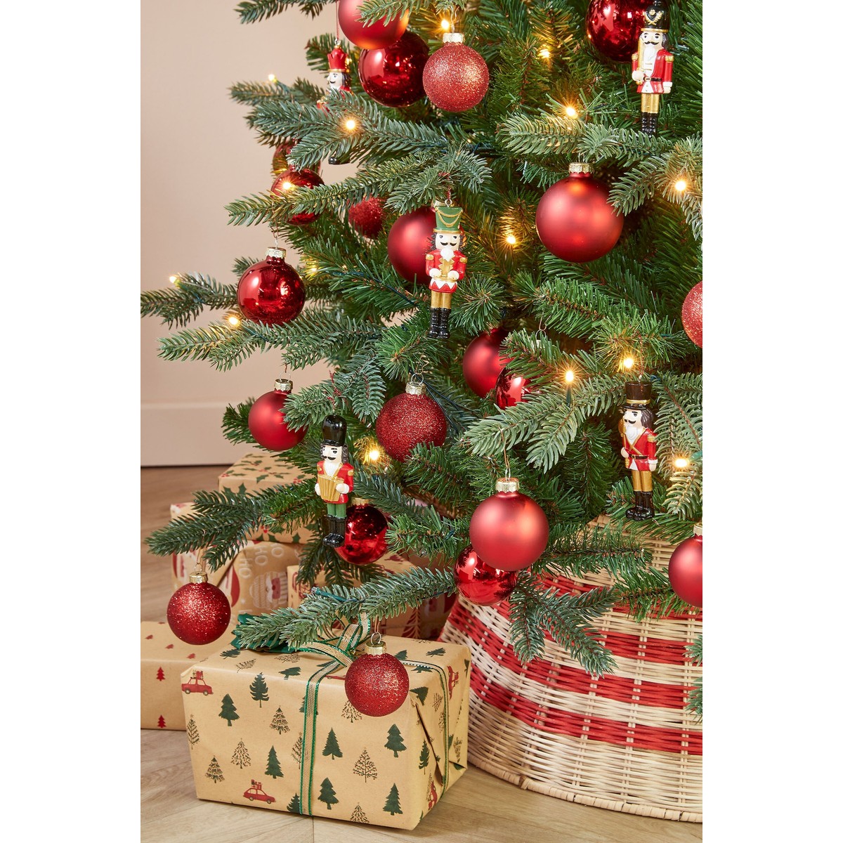Boule de Noël rouge, MICA DECORATIONS