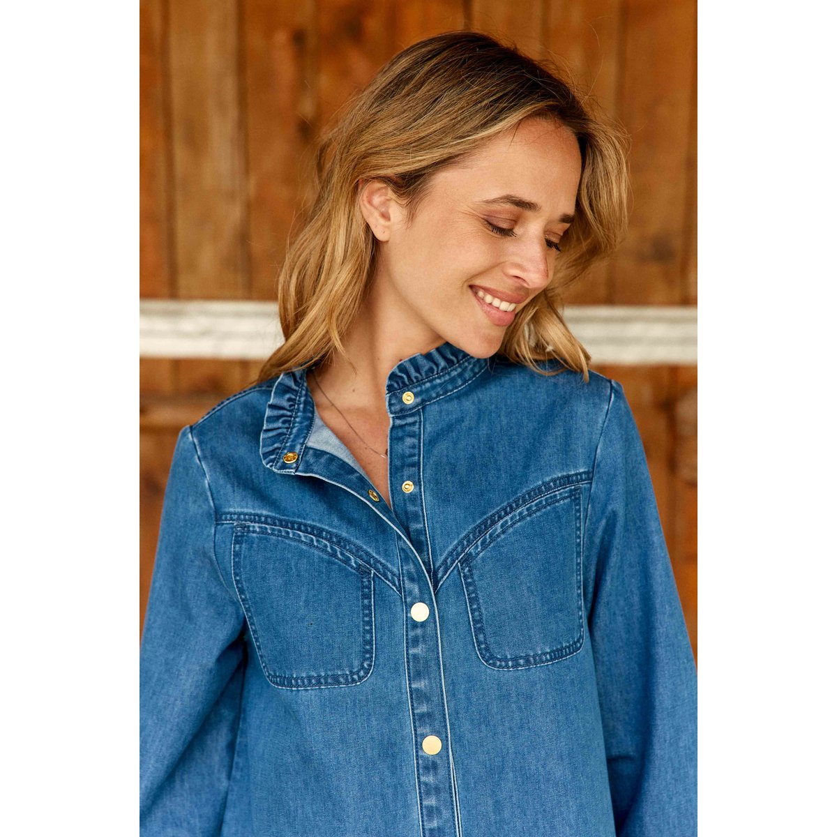 Robe courte trapèze uni RAYANA 91-medium stone, LA PETITE ETOILE
