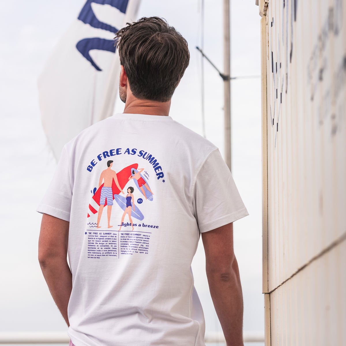 T-shirt en coton biologique VINTAGE blanc, BILLYBELT
