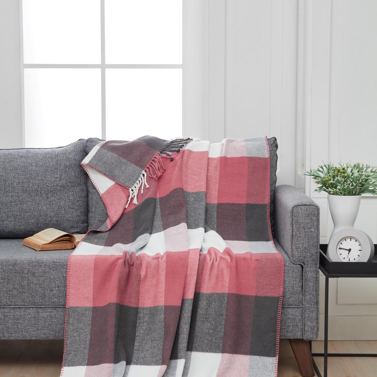 Plaid NASH anthracite, SENSEI MAISON