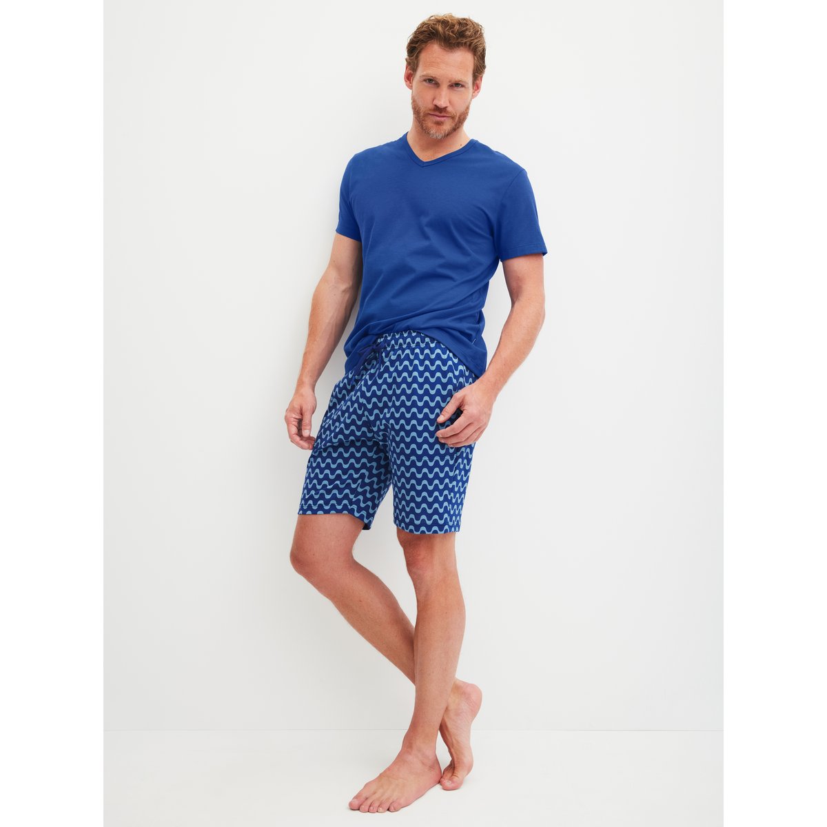 Bermduda Coton RMX SLEEP LEISURE mazarine blue, CALIDA