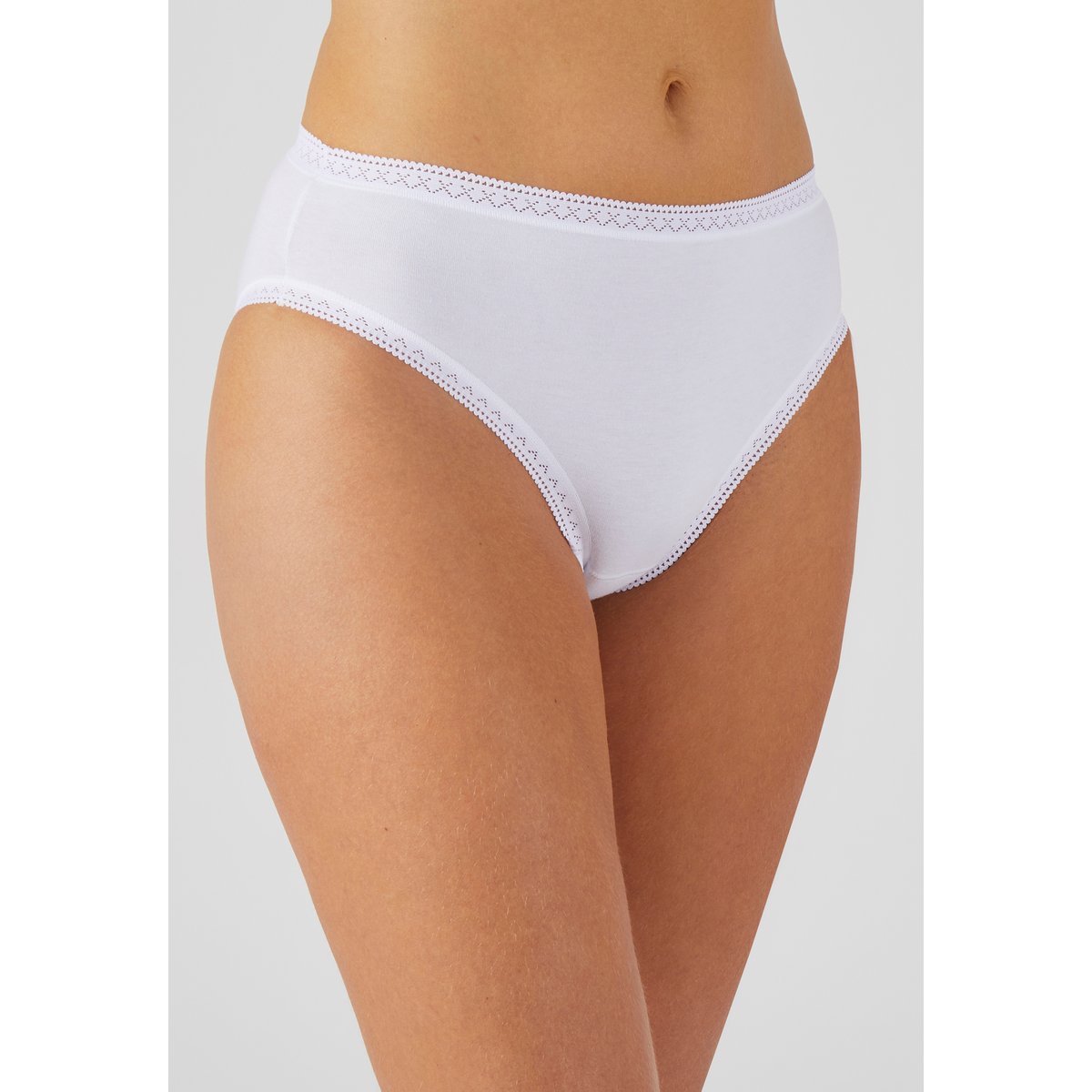 Lot de 3 Culottes mini en coton + 1 gratuite blanc, DAMART