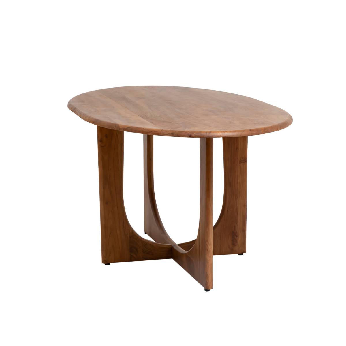 Table à manger en bois d'acacia AZURE bois foncé, MADE IN MEUBLES 