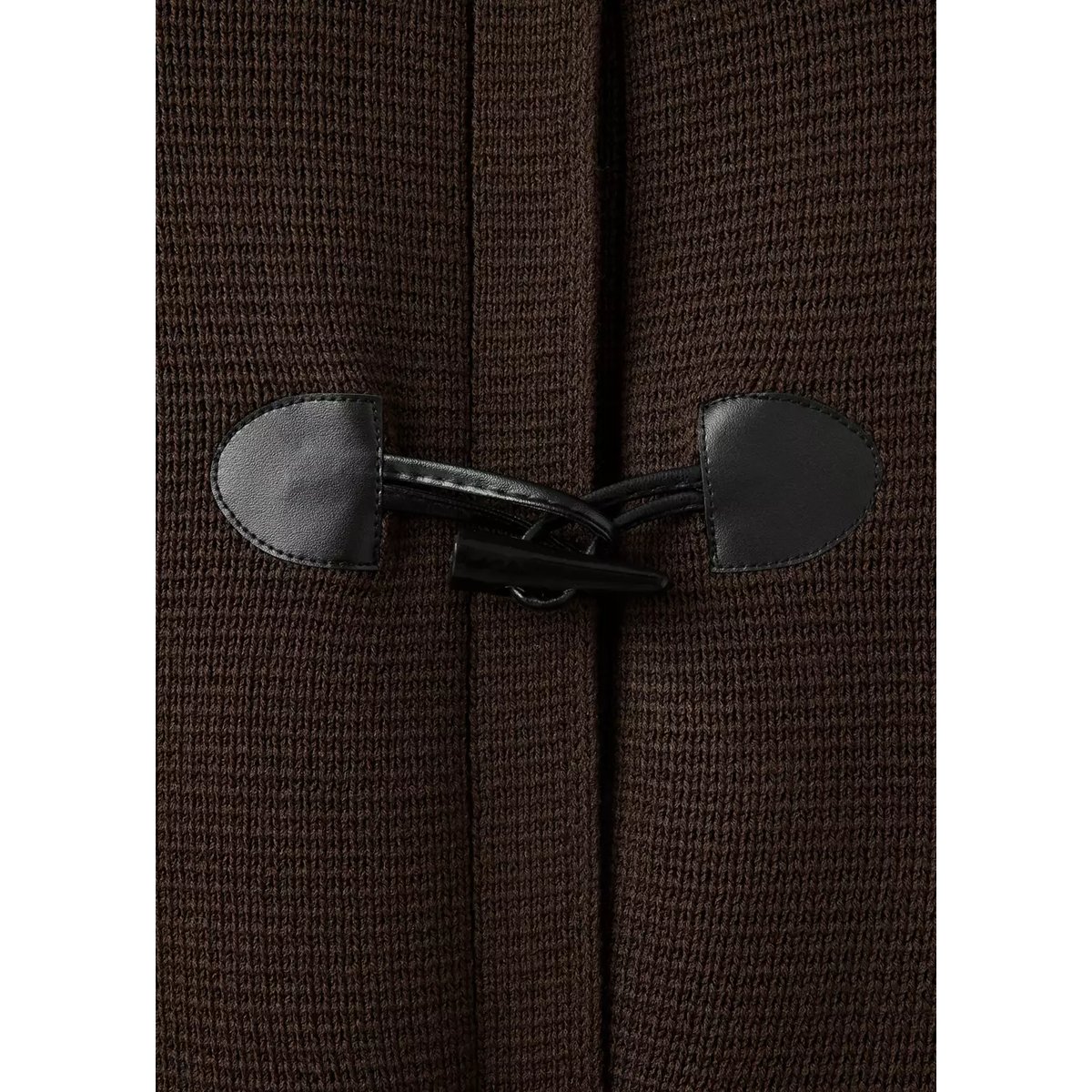 Veste en maille à brandebourgs marron, MANGO