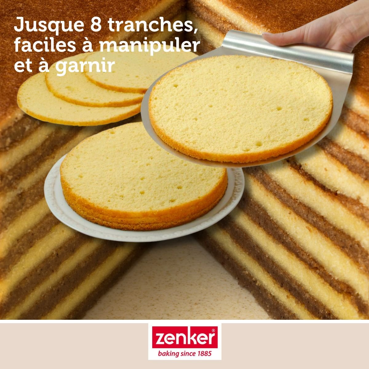 Lot de 2 cercles à pâtisserie 26/28 cm en inox SMART PASTRY gris, ZENKER