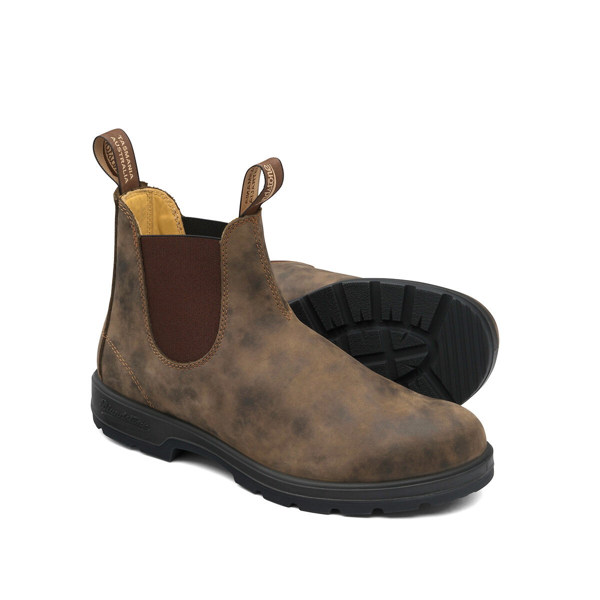 Boots chelsea en cuir 585 marron brun, BLUNDSTONE