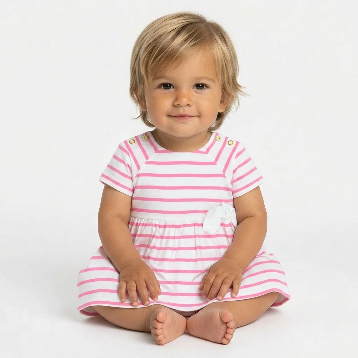 Robe bébé - Très bon état blanc, PETIT BATEAU