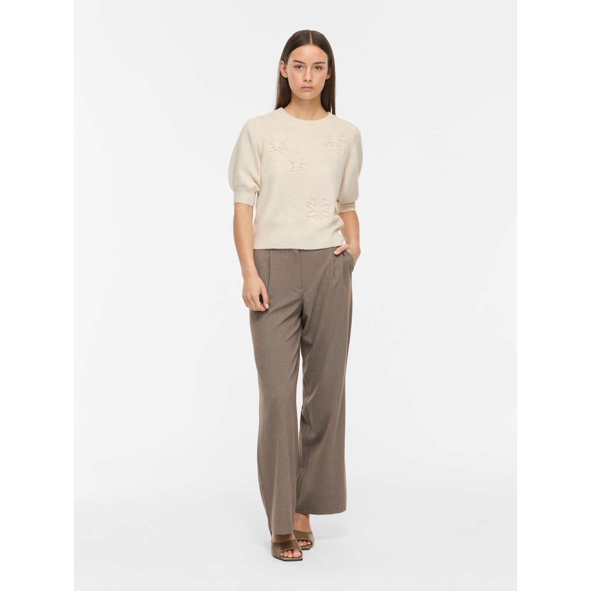 Top En Maille beige - birch1, VILA
