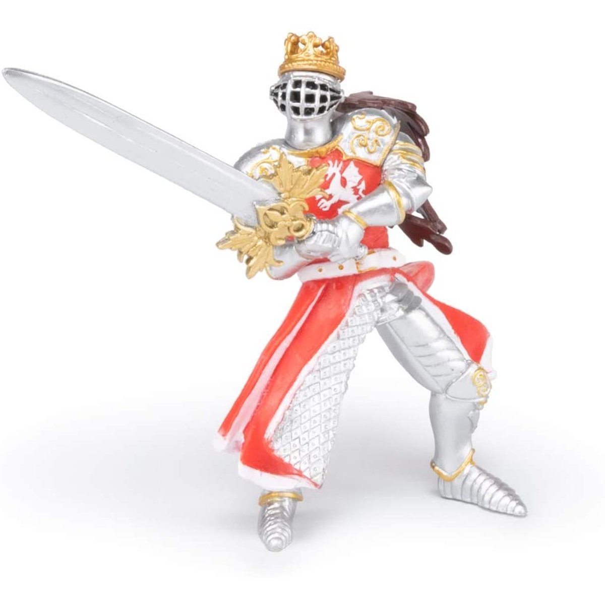 Figurine Roi au dragon à l'épée rouge, PAPO