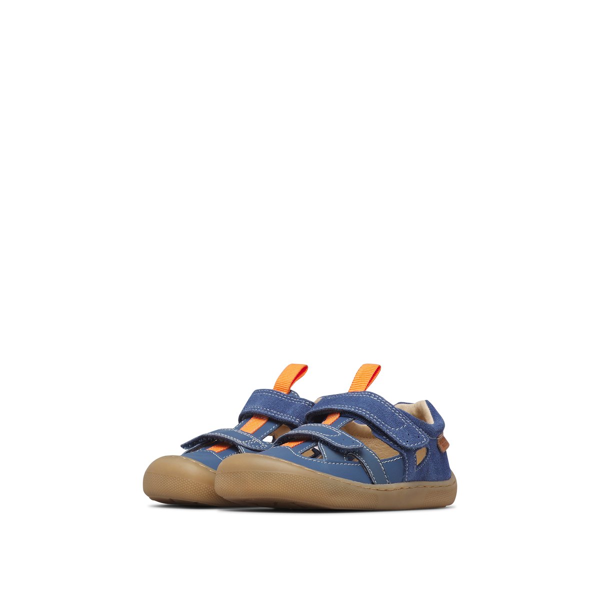 Sandales barefoot en cuir et en daim BAREFOOT JAFFO VL. bleu-, NATURINO