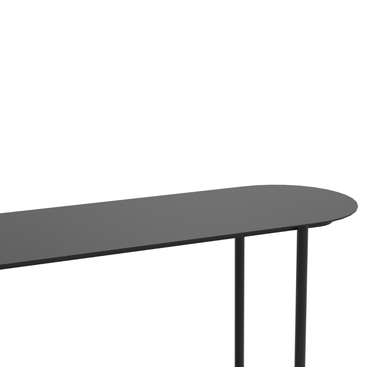 Console à deux niveaux en métal - SASHA noir, CALICOSY