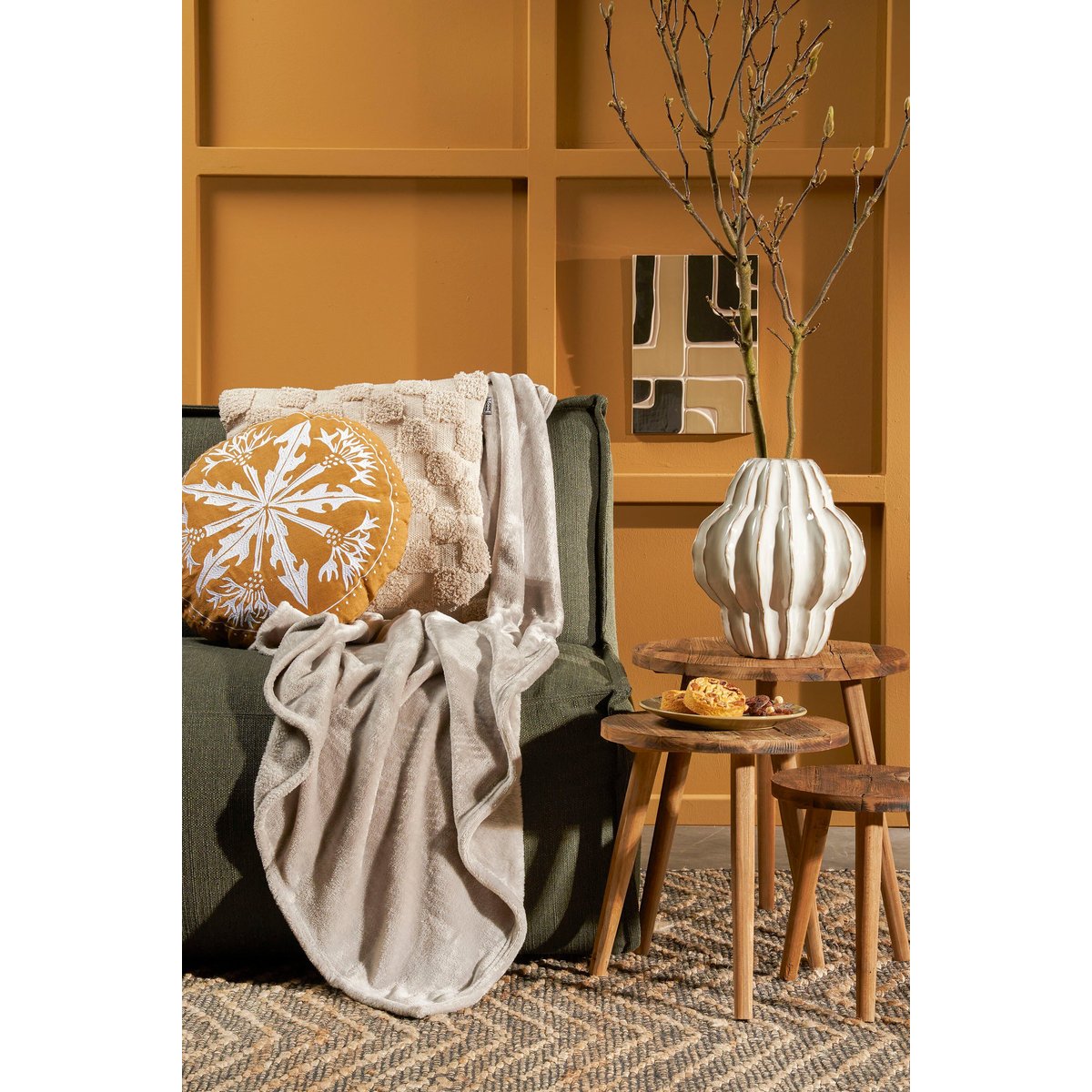 Plaid  FAMKE beige, IN THE MOOD COLLECTION