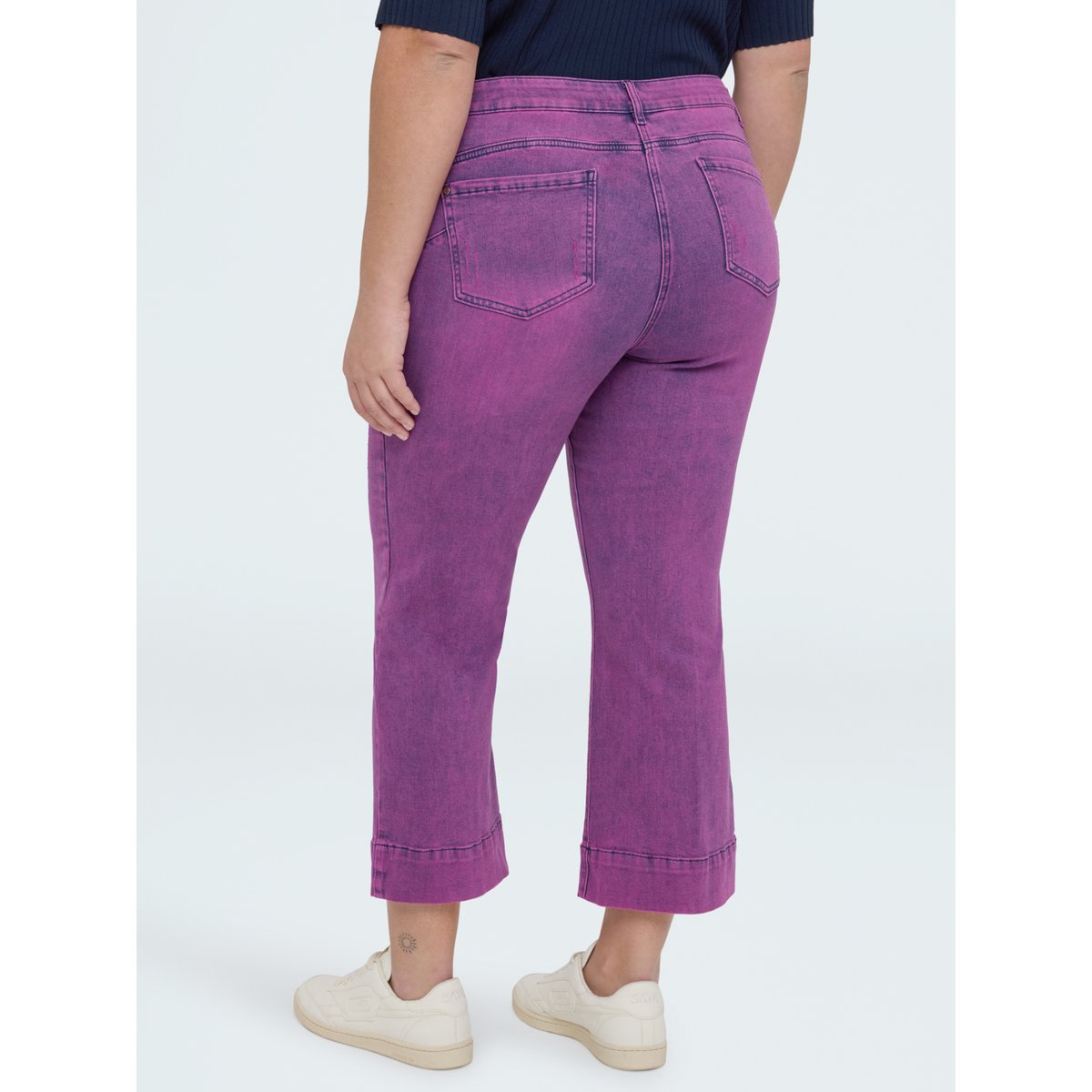 Jean Kick Flare lavage violet délavé violet, FIORELLA RUBINO