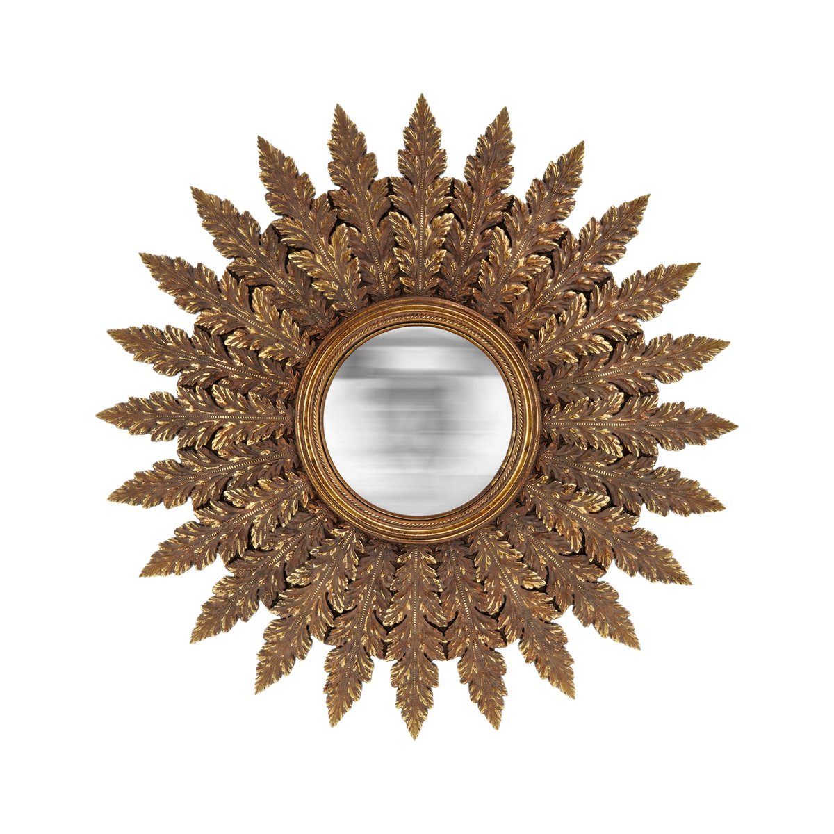 Miroir convexe plumes 40cm or, EMDE