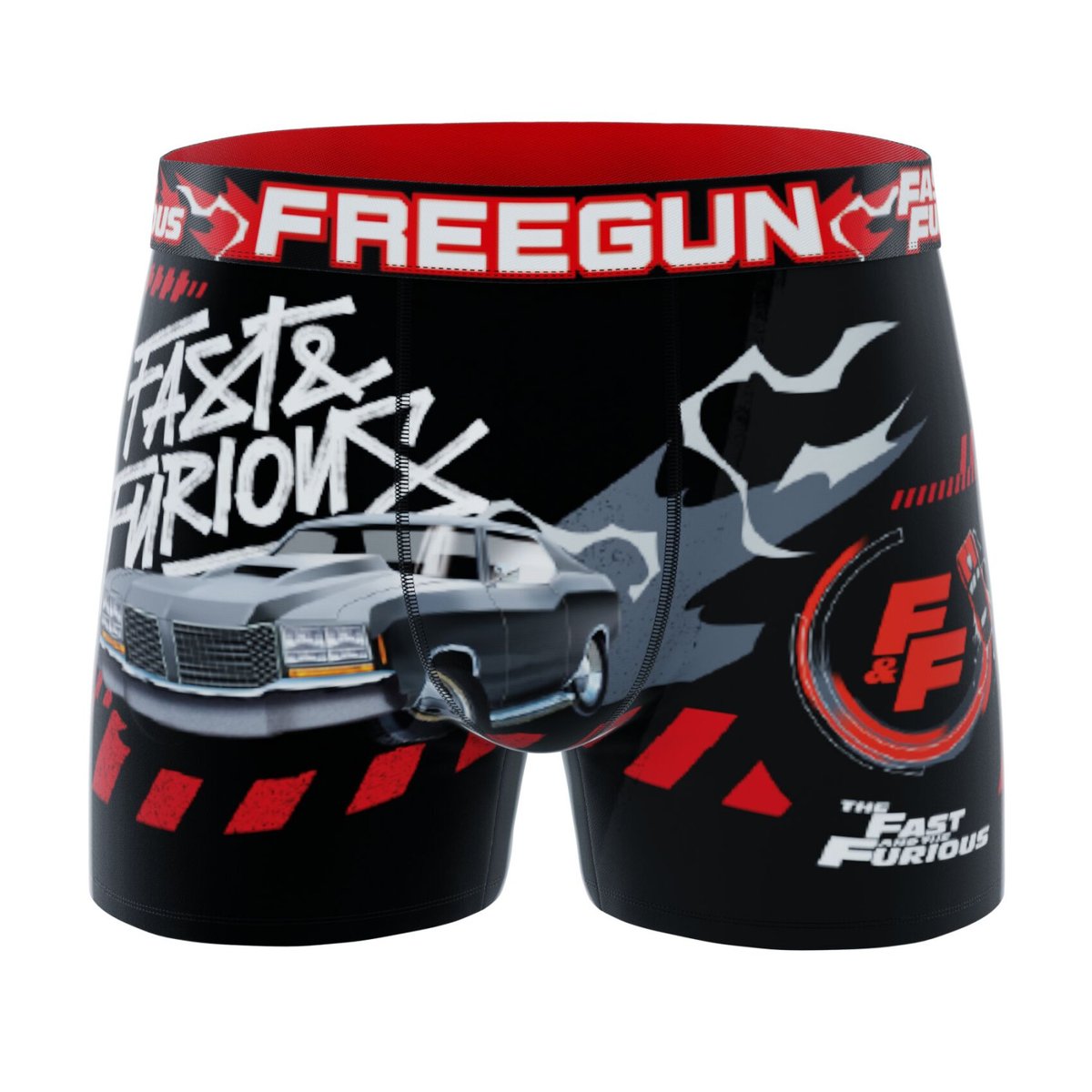 Lot De 3 Boxers Fast And Furious bleu/gris/rouge/jaune/noir, FREEGUN