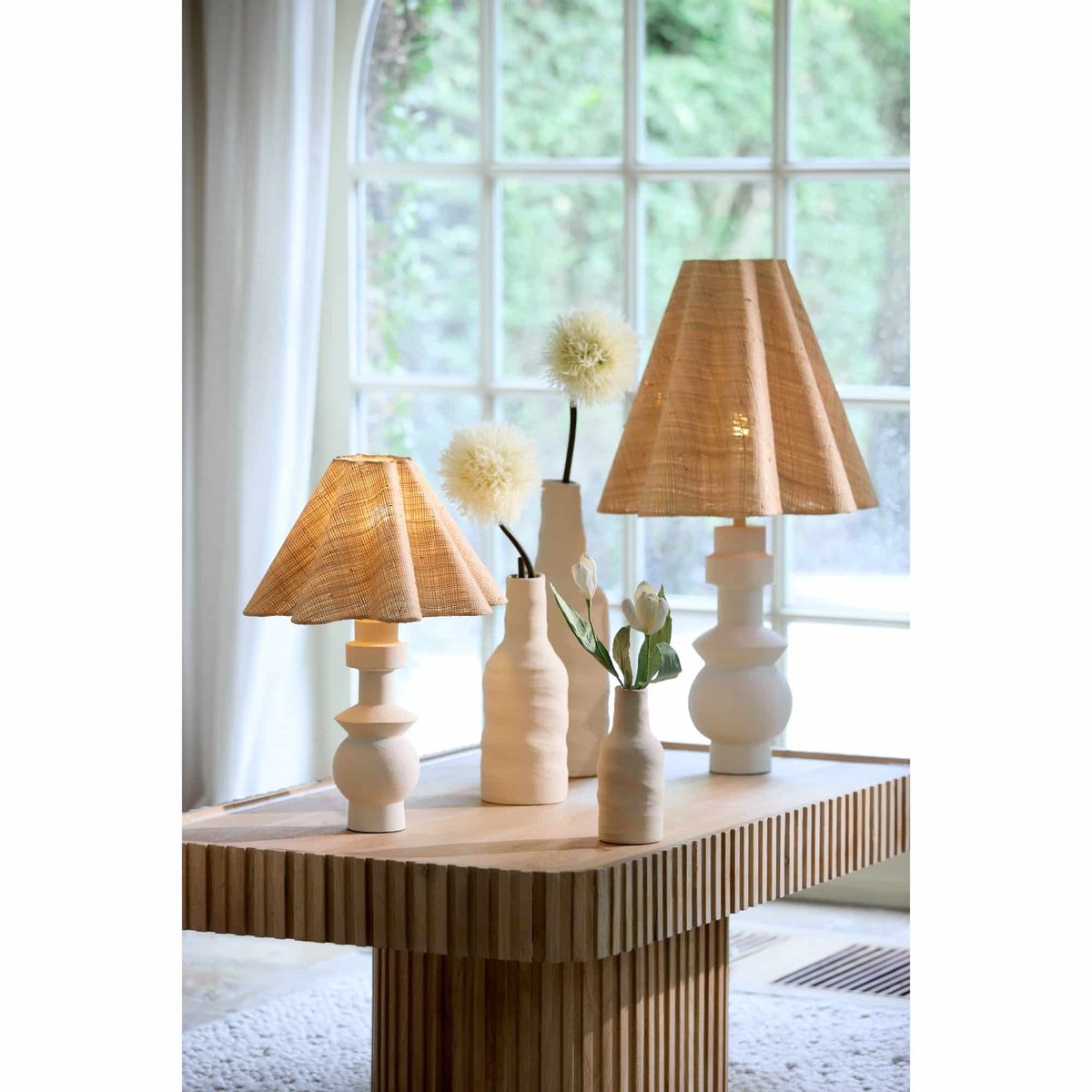 Base De La Lampe Métal ESINO crème, LIGHT & LIVING