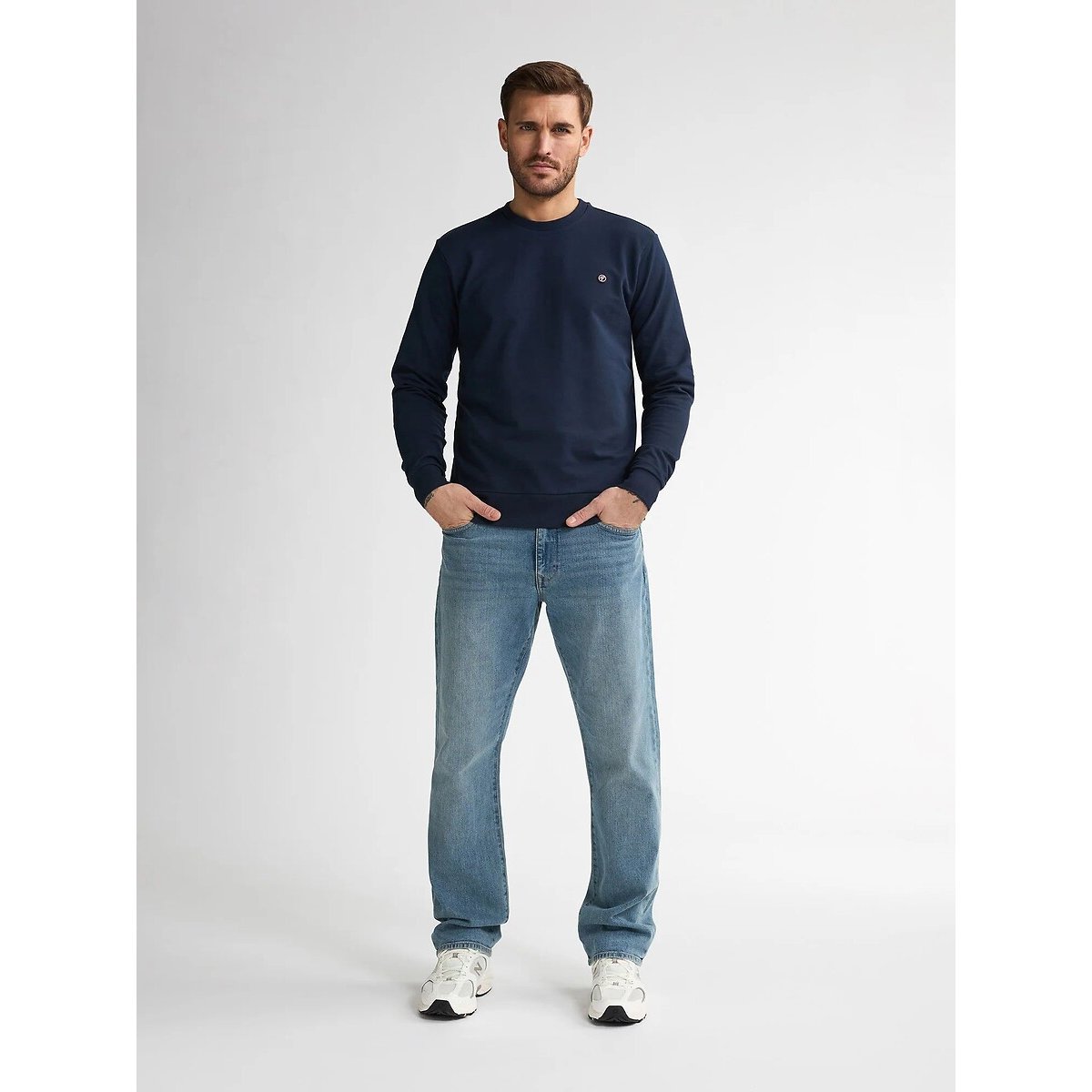 Jeans loose fit LEWIS blu sbiadito, PETROL INDUSTRIES