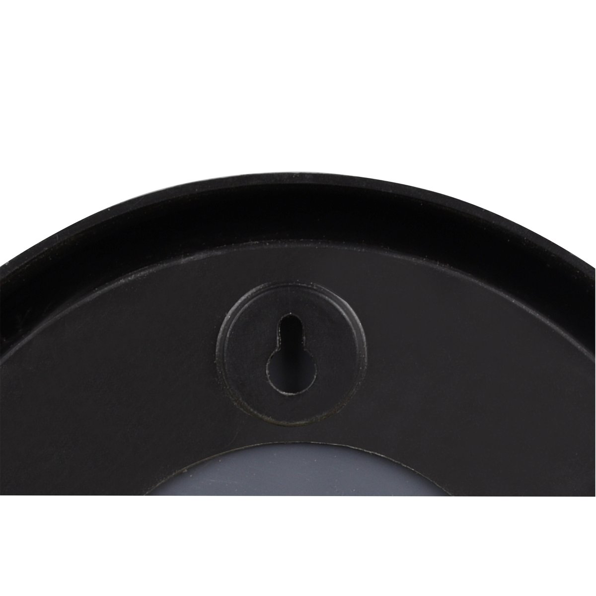 Miroir design en verre rond, LIA noir et doré, BOITE A DESIGN
