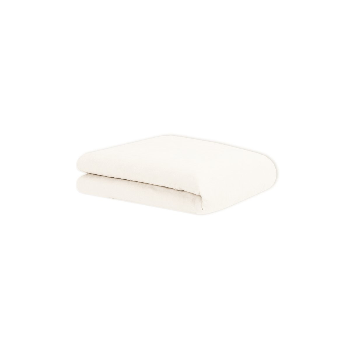 Housse de couette enfant en lin français et coton bio lavés L1N0 off white, NOBODINOZ