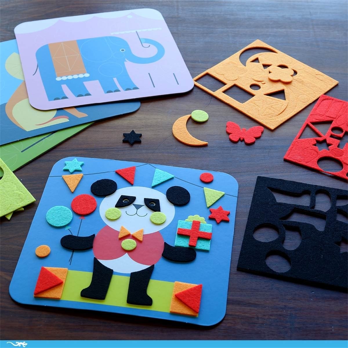 Tableau de feutrine Douces créatures multicolore, DJECO