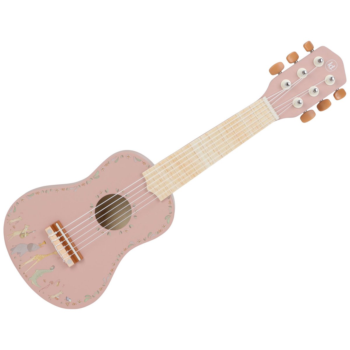 Guitare rose, bois, LITTLE DUTCH