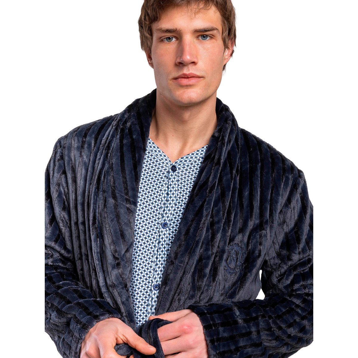 Robe de chambre Everlane bleu marine, ADMAS