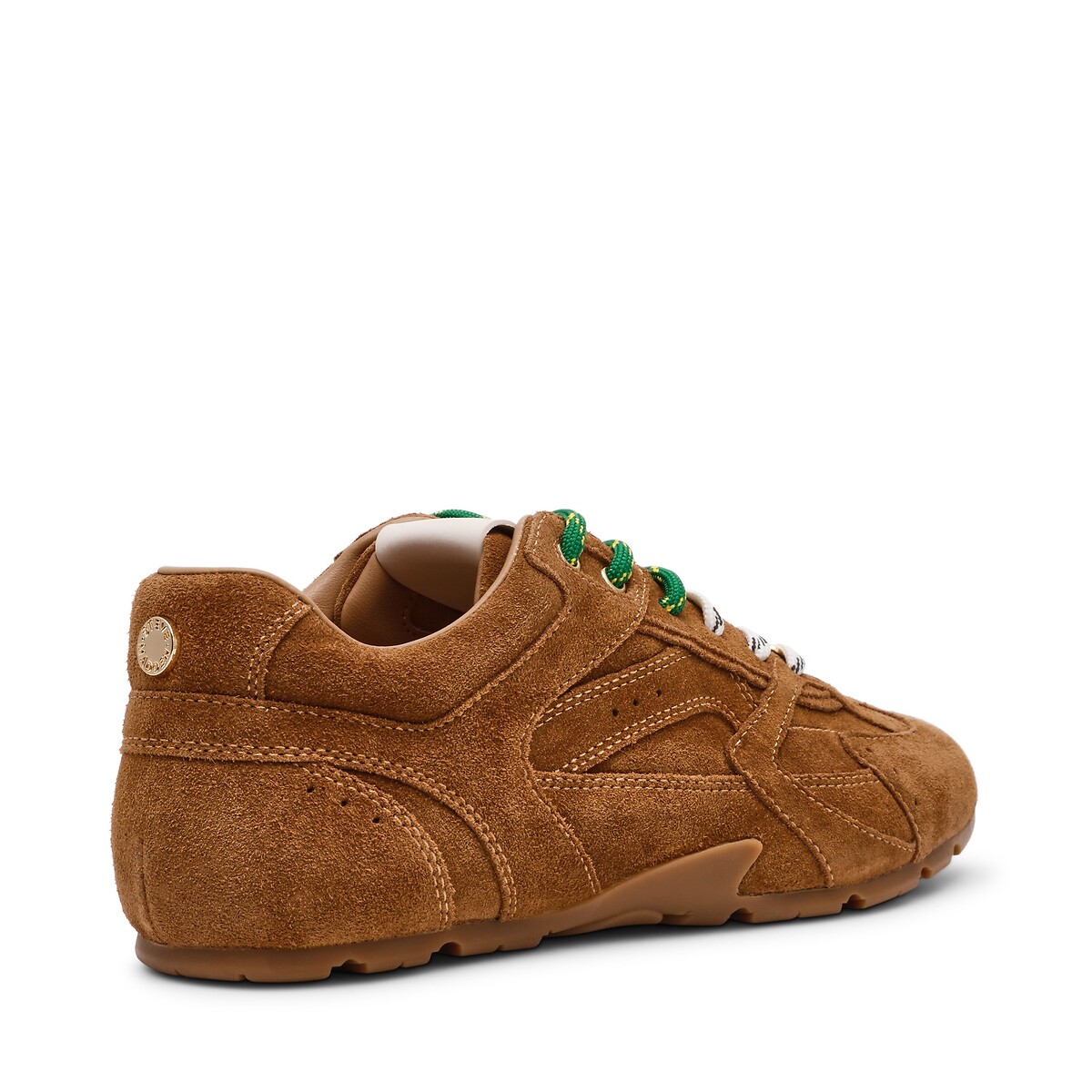 Baskets en cuir suède Asiel, double lacets camel, STEVE MADDEN