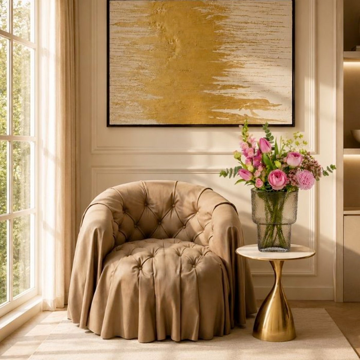 Vase en verre, FASHIONISTA marron, KARE DESIGN